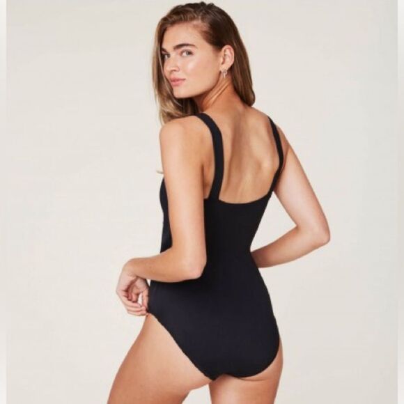 NWT  Andie Swim The Azzura One Piece Eco Nylon Black Classic One Piece - Picture 2 of 7